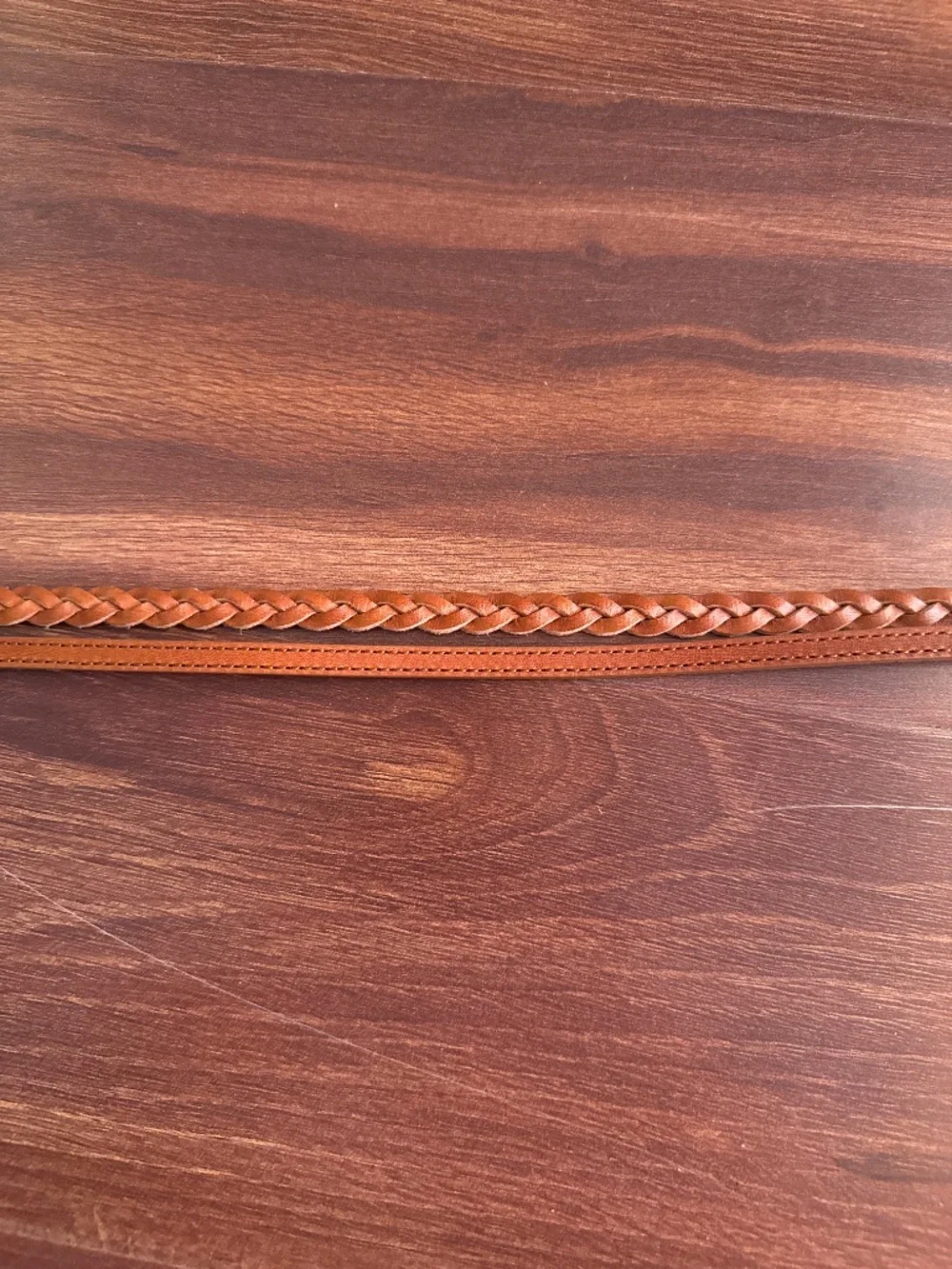 J JILL Double Braided Genuine Leather Belt Size XL